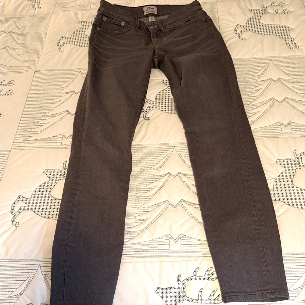J. Crew Women's Gray Toothpick Jeans-24 - Picture 2 of 12